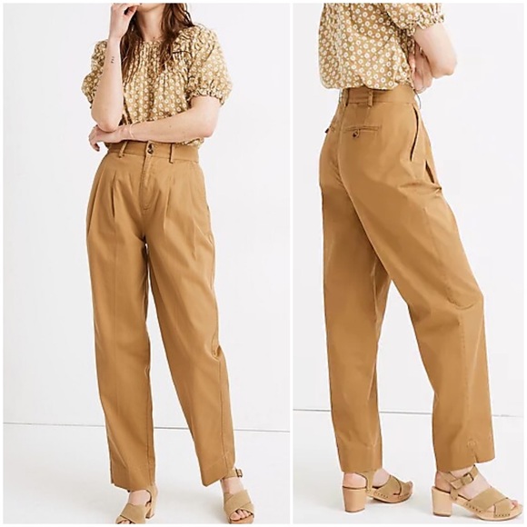 Madewell Pants - {Madewell} Pleated Taper Wide-Leg Pants, Size 2